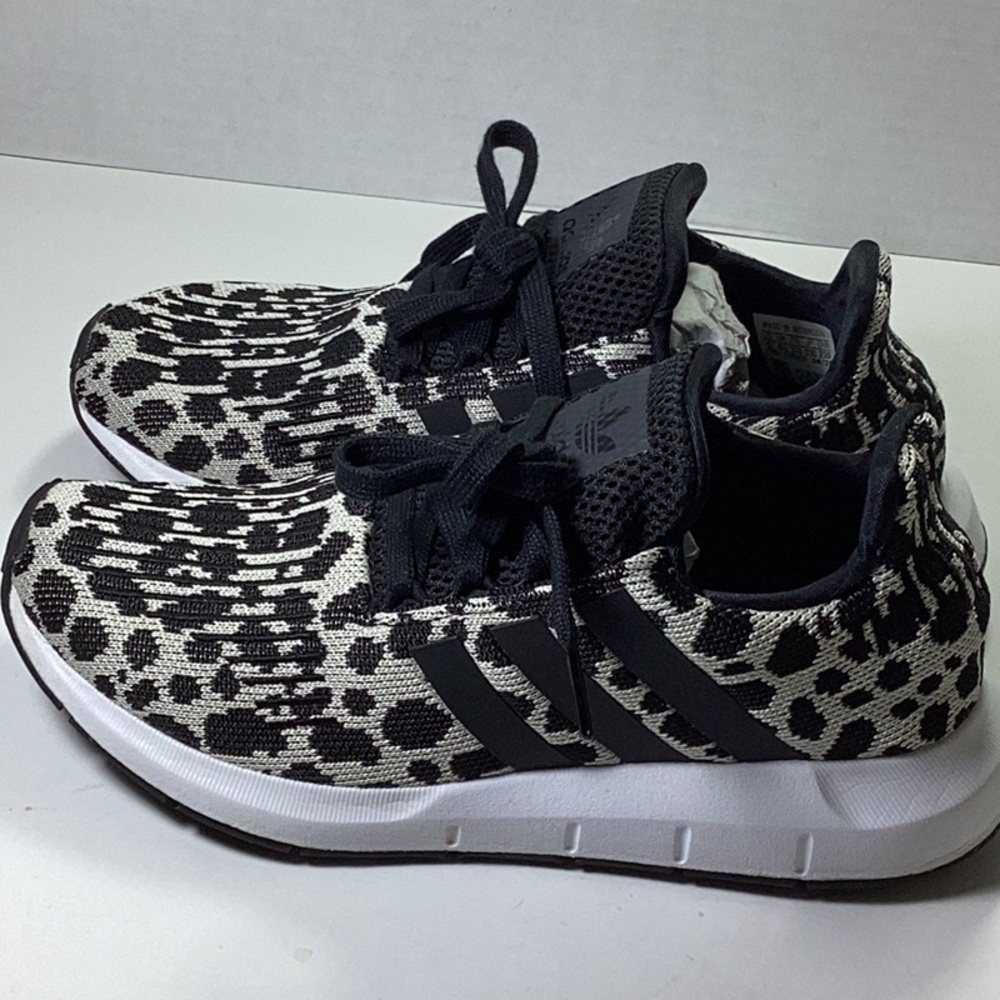 adidas Swift Run Raw White/Core Black/Carbon - Picture 6 of 7